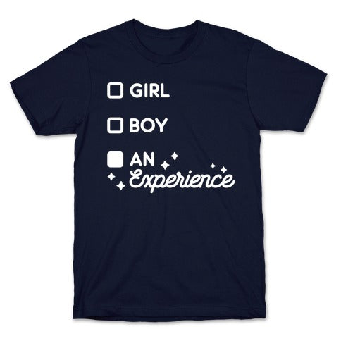 Girl, Boy, An Experience Checklist T-Shirt
